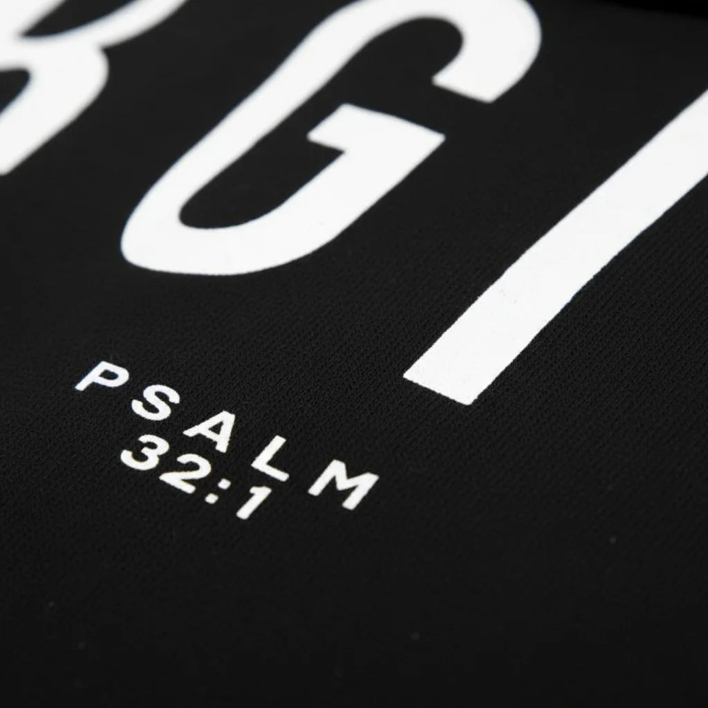 FORGIVEN Hoodie – Psalm 32:1 | Unisex Christian Oversized Sweatshirt