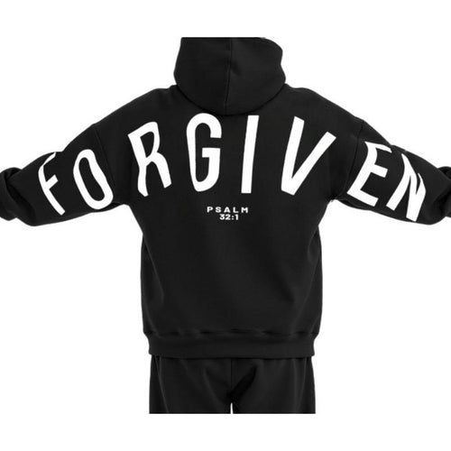 FORGIVEN Hoodie – Psalm 32:1 | Unisex Christian Oversized Sweatshirt