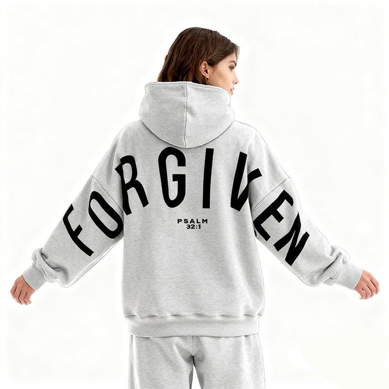 FORGIVEN Hoodie – Psalm 32:1 | Unisex Christian Oversized Sweatshirt
