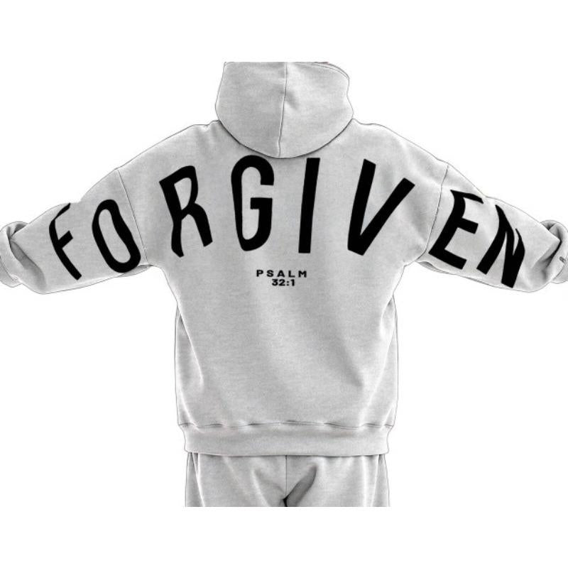 FORGIVEN Hoodie – Psalm 32:1 | Unisex Christian Oversized Sweatshirt